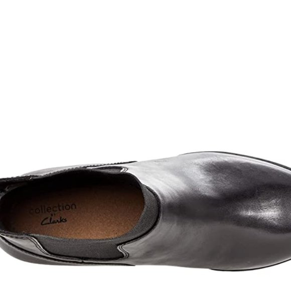 Clarks Verona Ease Women's black Leather Ankle Boots - Picture 2 of 13